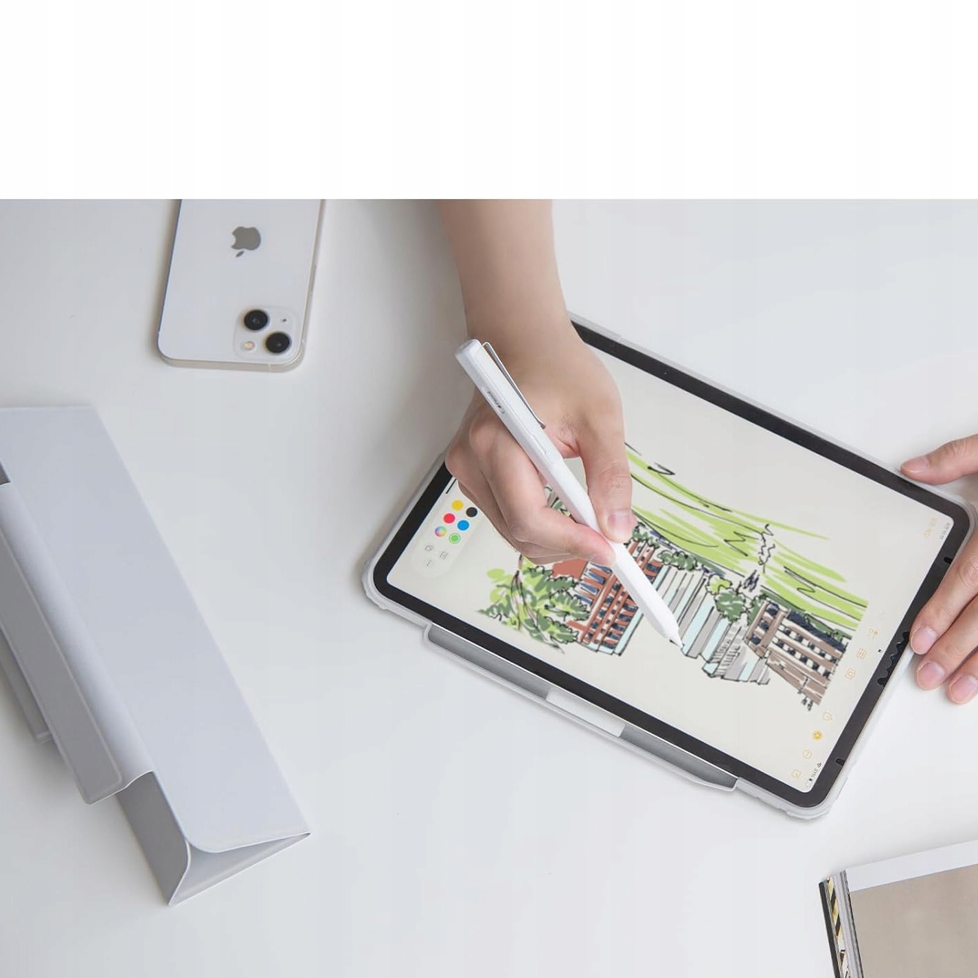 Carcasa Spigen Air Skin Pro pentru iPad Pro 11” 2022/2021/2020/2018, gri