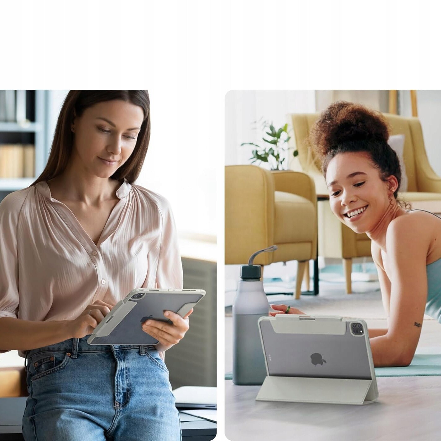 Carcasa Spigen Air Skin Pro pentru iPad Pro 11” 2022/2021/2020/2018, gri
