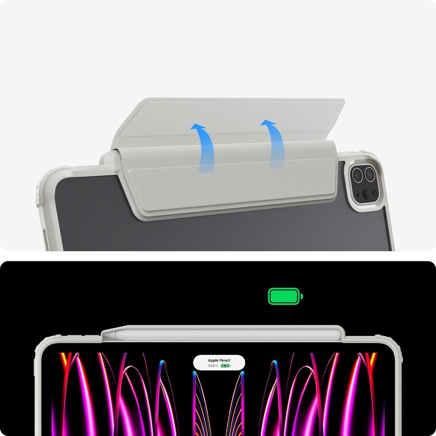 Carcasa Spigen Air Skin Pro pentru iPad Pro 11” 2022/2021/2020/2018, gri