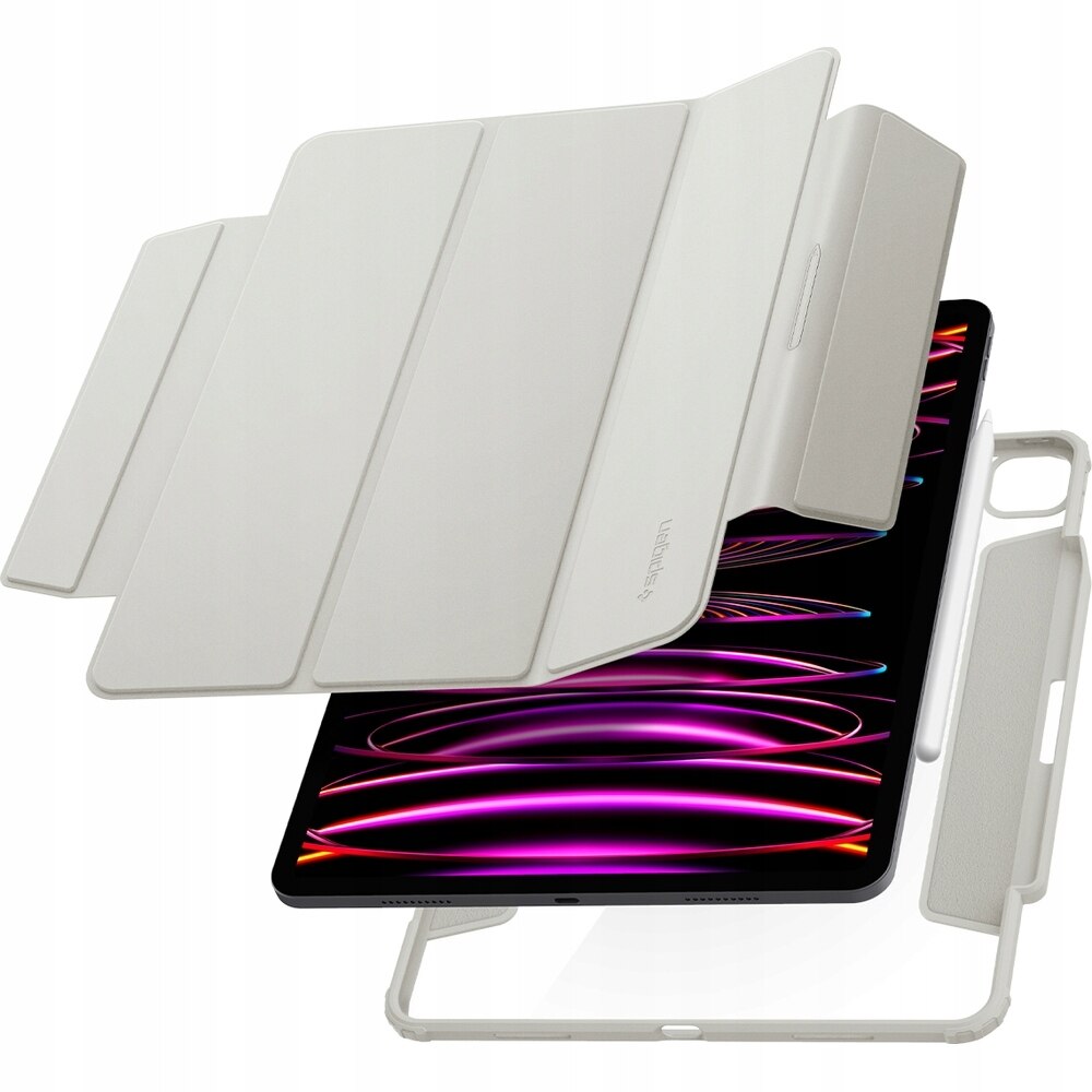 Carcasa Spigen Air Skin Pro pentru iPad Pro 12.9” 2022/2021/2020/2018, gri