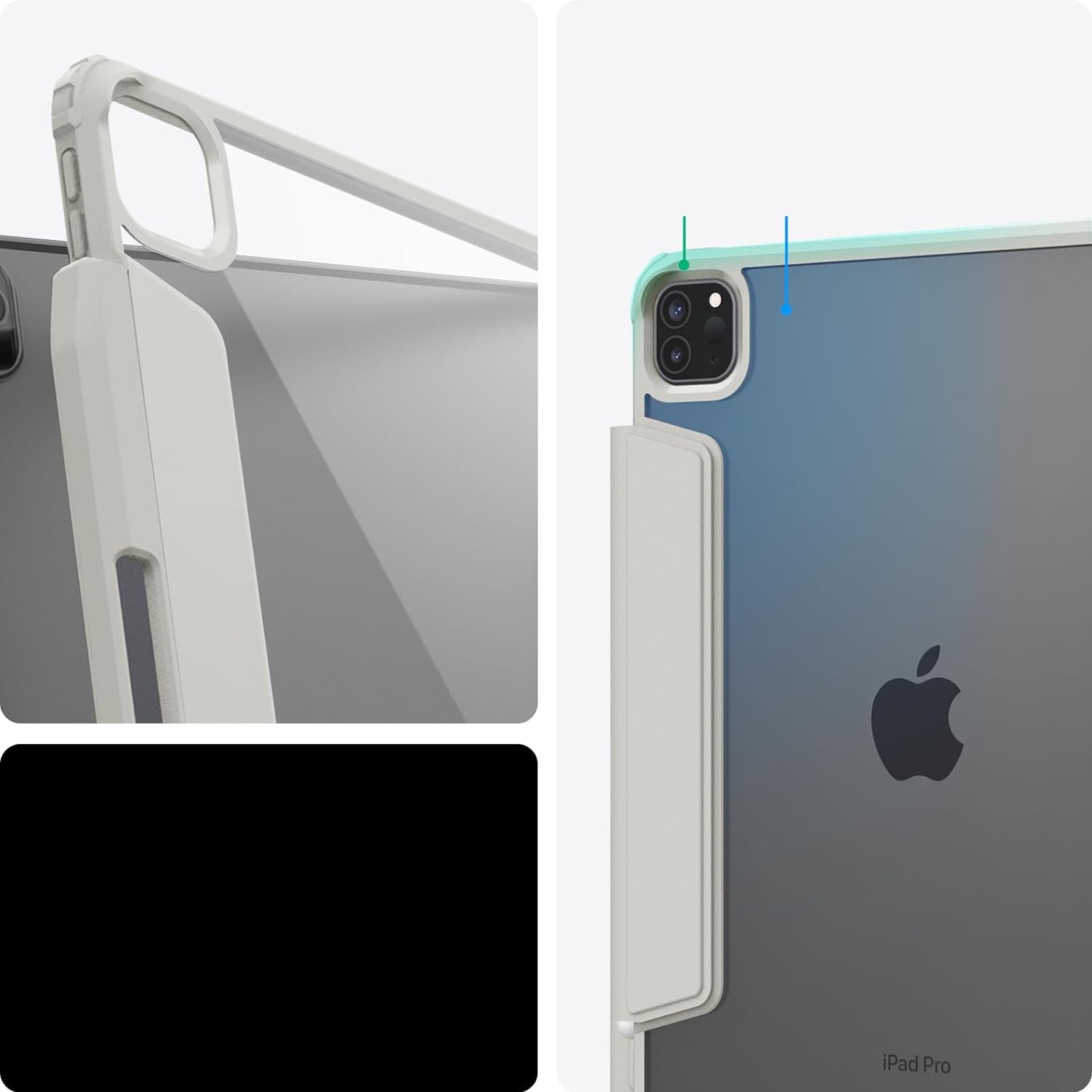 Carcasa Spigen Air Skin Pro pentru iPad Pro 11” 2022/2021/2020/2018, gri