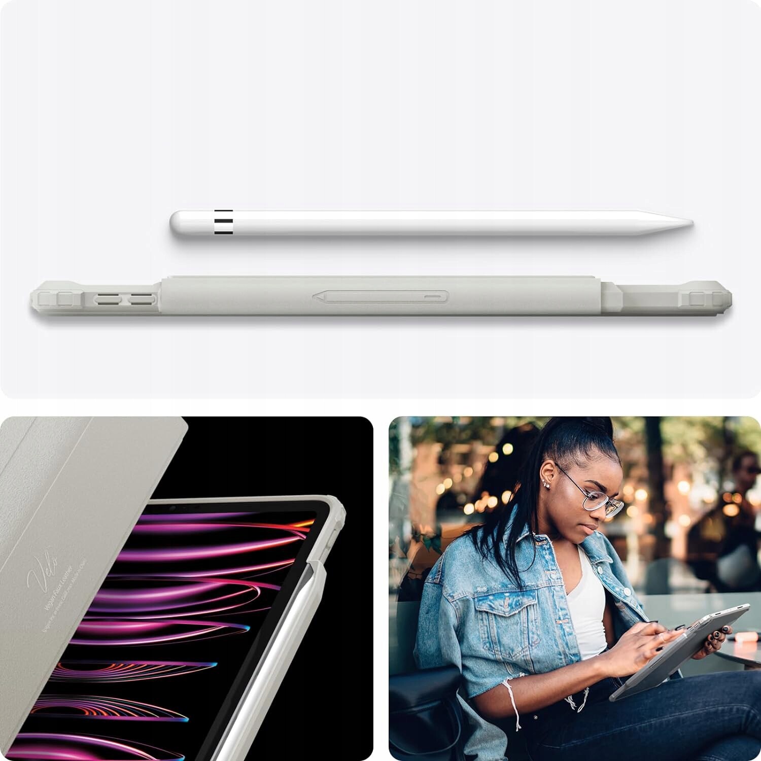 Carcasa Spigen Air Skin Pro pentru iPad Pro 11” 2022/2021/2020/2018, gri