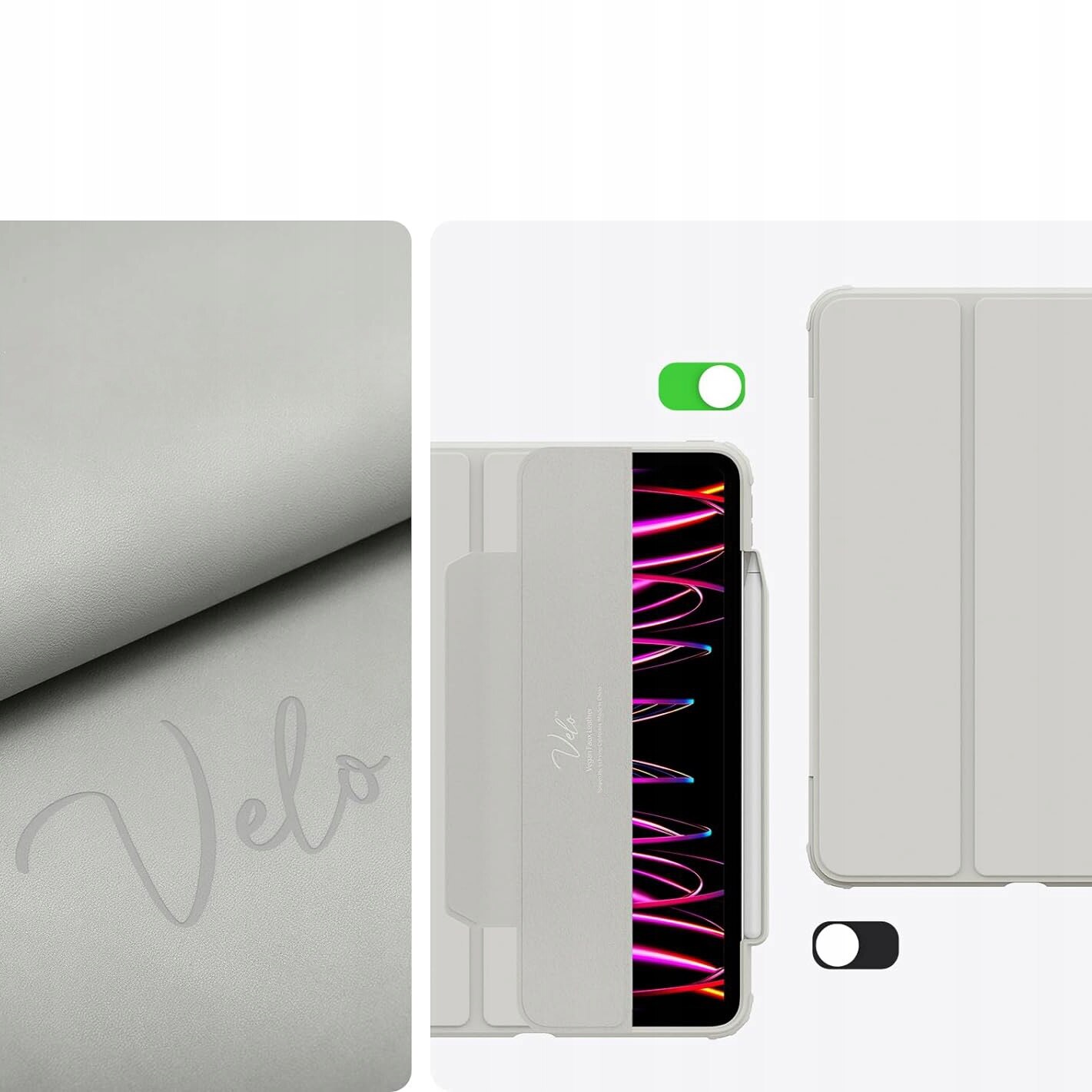 Carcasa Spigen Air Skin Pro pentru iPad Pro 11” 2022/2021/2020/2018, gri