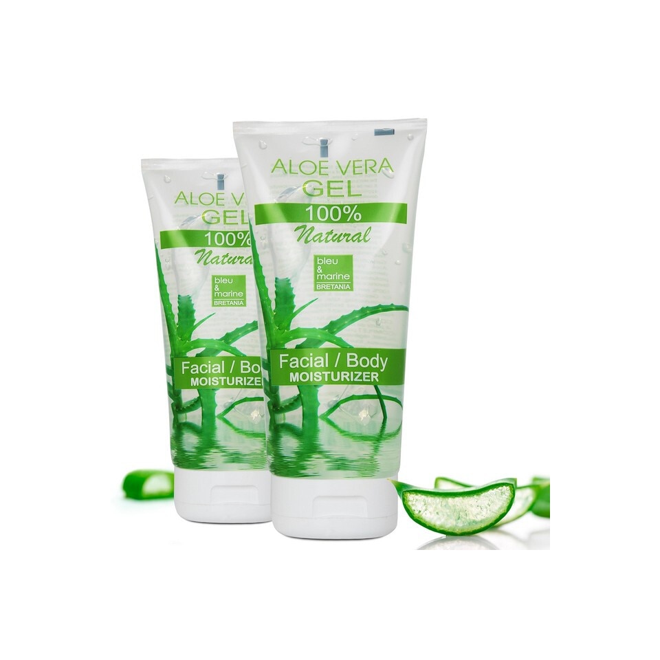 2 db Aloe Vera BIO 99%-os gl kszlet, arcra, hajra s testre, legs,  kits, cstny vagy rovarcsps, 2x200 ml, Bleumarine Bretania - eMAG.hu