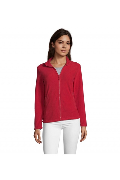 Női polár pulóver Sol's Norman - SO02094, Piros