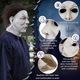 Masca Halloween, Imitatie Michael Myers, Latex Natural, Alb, pentru Cosplay si Petreceri