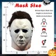 Masca Halloween, Imitatie Michael Myers, Latex Natural, Alb, pentru Cosplay si Petreceri