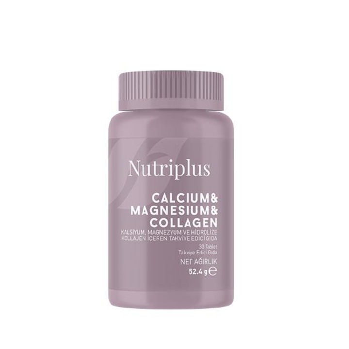 Supliment alimentar Calciu-Magneziu-Colagen Nutriplus, Farmasi, 30 capsule vegane