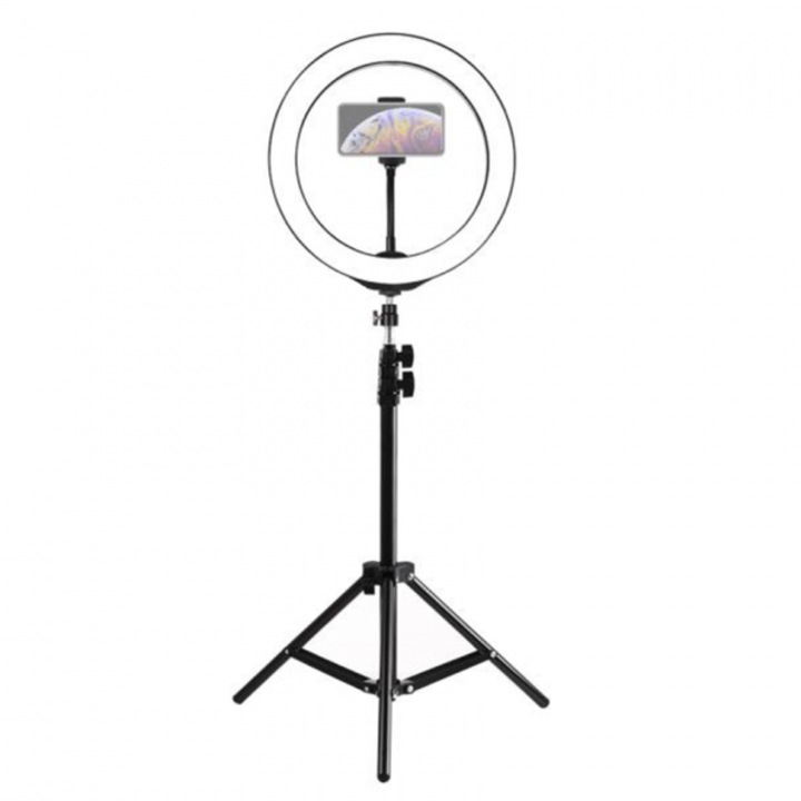 Lampa circulara 22 inch cu trepied, 3 faze lumina