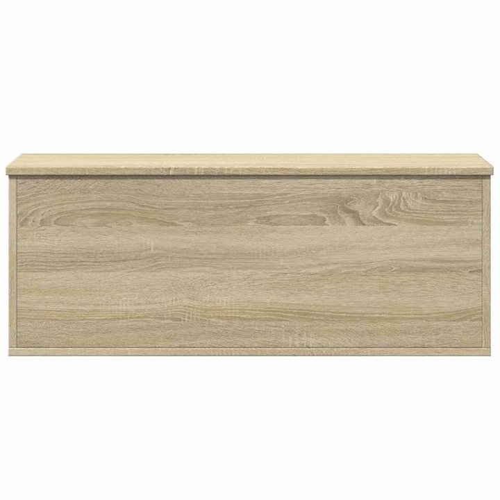 VidaXL sonoma tölgy színű szerelt fa tárolóláda 90 x 35 x 35 cm 15.6 kg