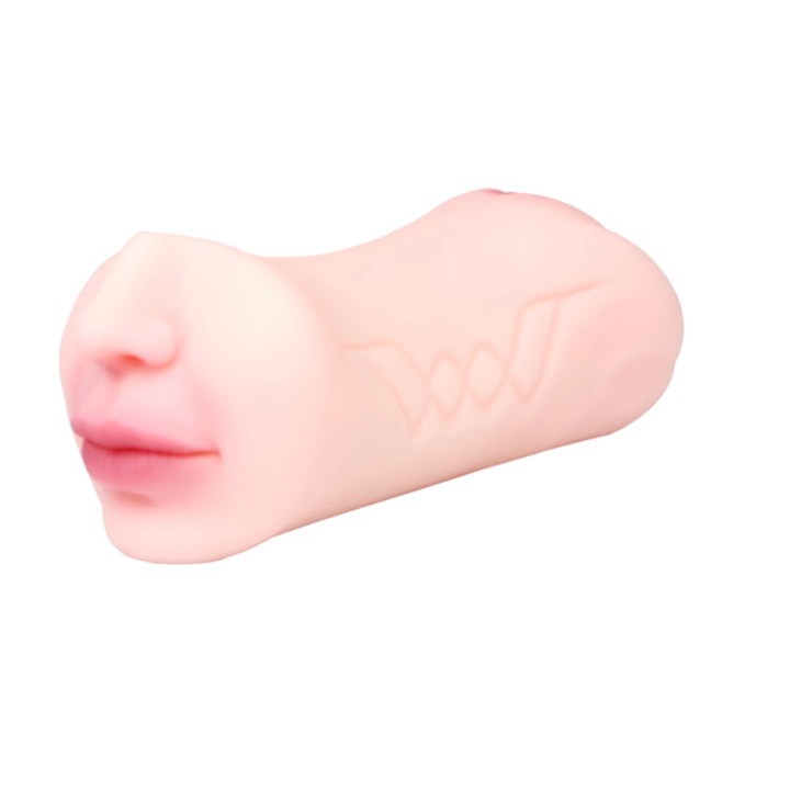 Мастурбатор за орален секс, С реалистичен външен вид, 3D вътрешен тунел, Дължина на вмъкване 12 см, Многоцветен