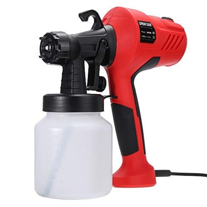 Elektromos festékszóró pisztoly, 400W, 800 ml/perc, 3 szórási mód