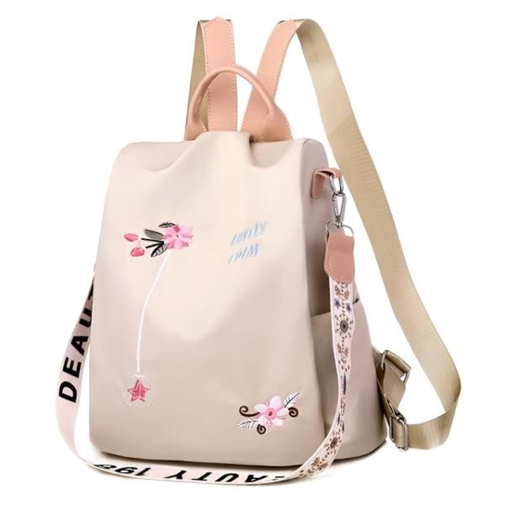Vízálló oxford anyag hátizsák, Romaella - Bézs 32 cm x 30 cm x 13 cm