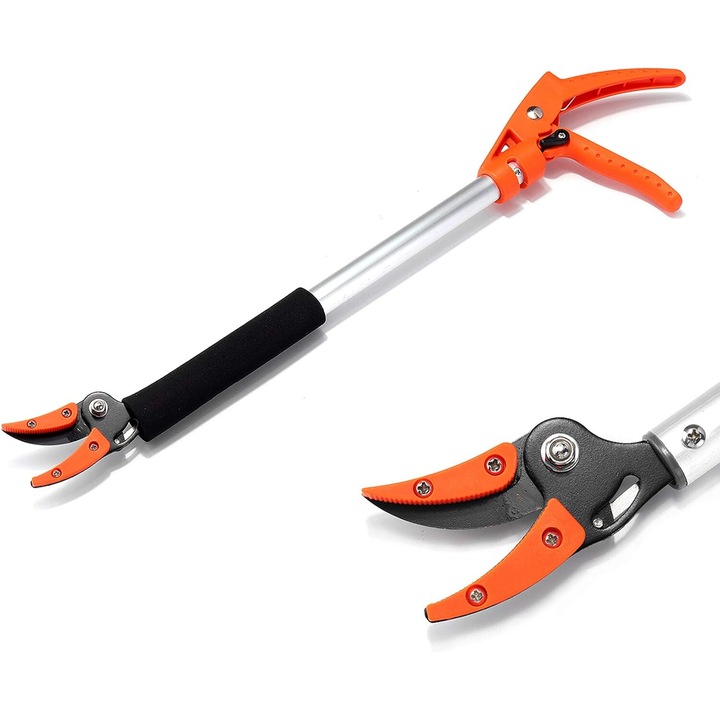 Fa metszőolló, alumínium nyél, állítható nyél, 1 m