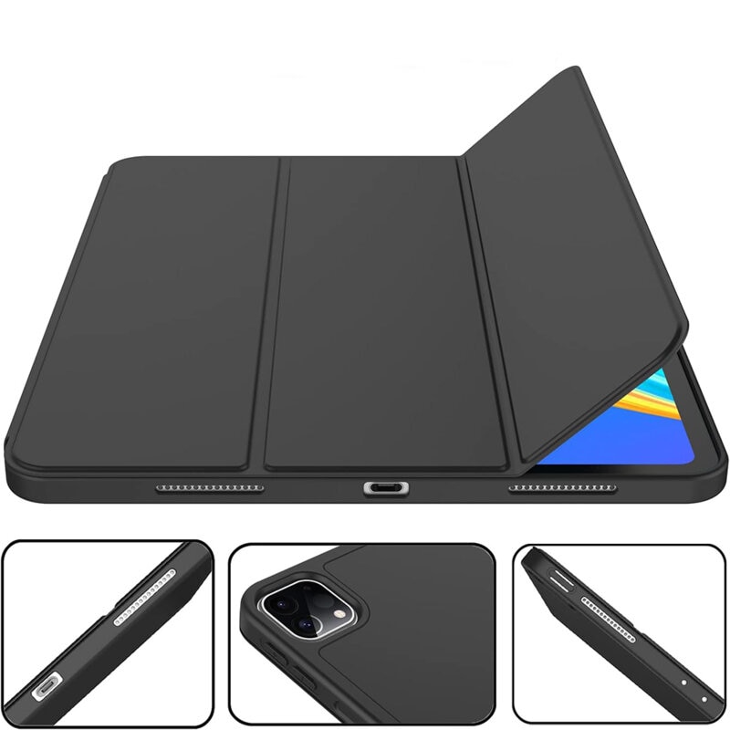 Husă de protecție flip cover Dali pentru tabletă, Flex Trifold, albastru deschis, 12.9"