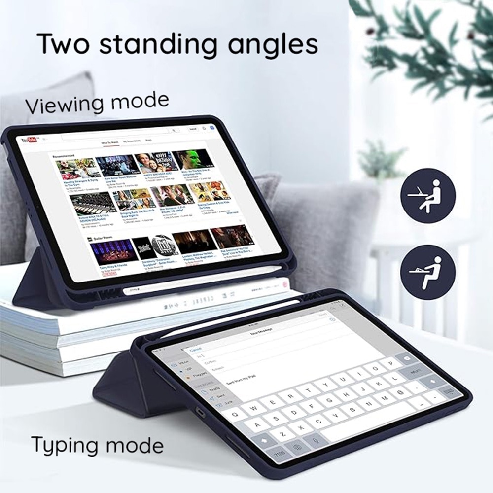 Husă de protecție flip cover Dali pentru tabletă, Flex Trifold, albastru deschis, 12.9"