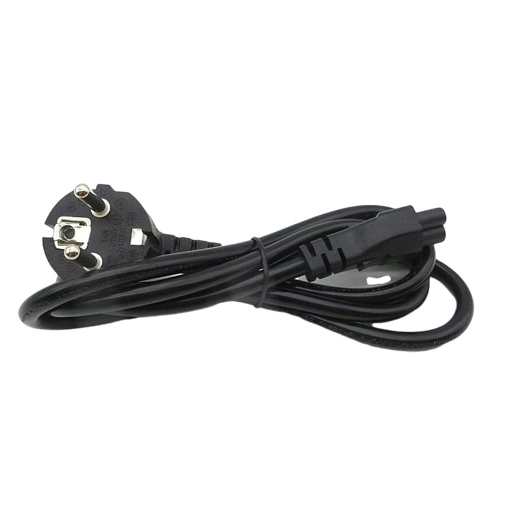 Компютърен кабел 0,75 квадрата мултифункционален подходящ за различни битови круши европейски щепсел черен трижилен мед черен