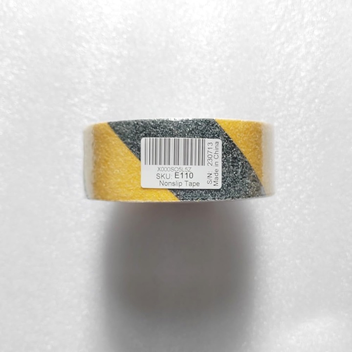Banda Adeziva Antiderapanta, Galben-Negru, pentru Scari/Trepte Interior/Exterior, Multisuprafete, Rezistenta la Apa, Lungime 5 m, Latime 5 cm, CBD CORAL BEST DEALS