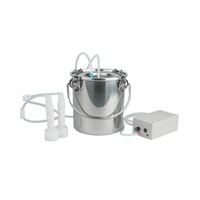 Masina de muls electrica, 5 litri, pentru oi, masaj bionic, baterie incorporata, cu incarcator, perie de curatare, oprire automata cand este plina, otel inoxidabil