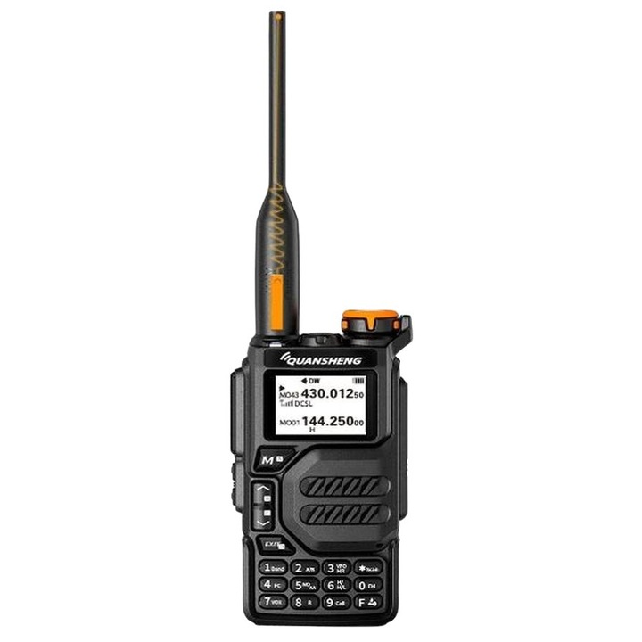 Quansheng Uv K5 rádióállomás Walkie Talkie Radio Am/Fm kétsávos 136-174MHz / 400-470MHz., kihangosító és C típusú töltő THK® modell