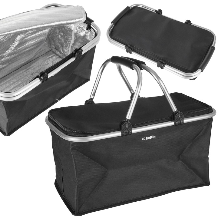 Termál piknikkosár, összecsukható, űrtartalom 30 l, Keltin K00425