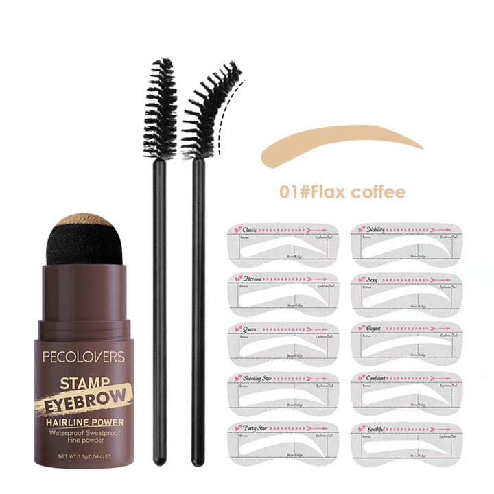 Set stilizare sprancene PECOLOVERS, rezistent la apa, #01