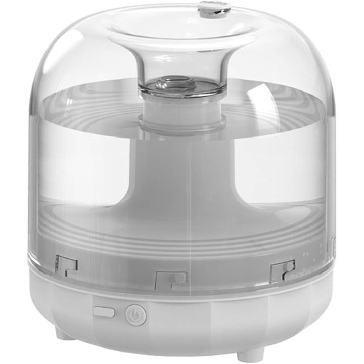 Párásító készlet, otthonra és hálószobába, hideg és meleg pára, automatikus kikapcsolás, 1-16 órás időzítő, fehér, 500 ml