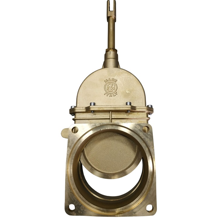 Robinet 6" cu actuator EMH pentru vidanja cu 2 flanse