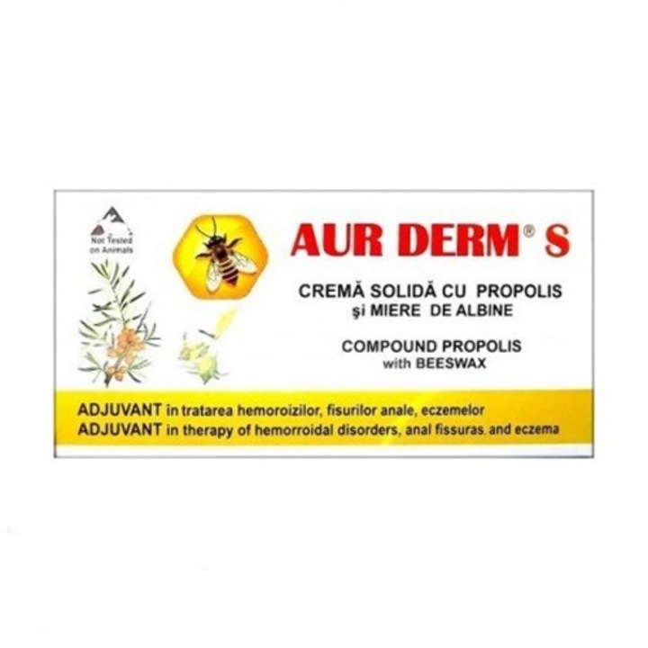 Supozitoare cu Propolis si Miere Aur Derm 10buc