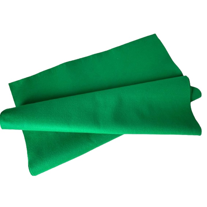 Fetru, pasla moale 1mm 50X110cm, verde inchis