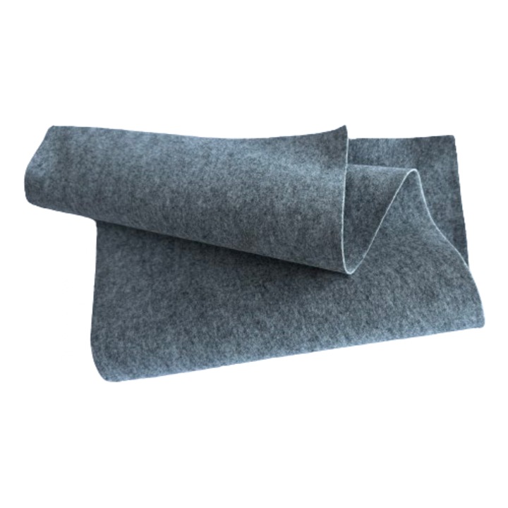 Fetru, pasla moale 1mm 25X55cm, gri pestrit