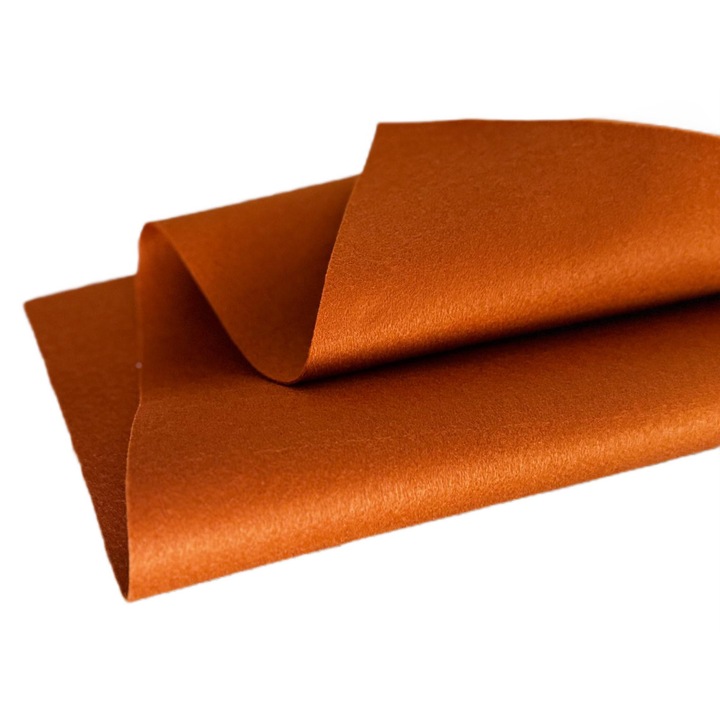 Fetru, pasla moale 1mm 50X55cm, maro ciocolatiu