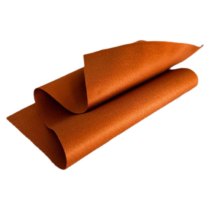 Fetru, pasla moale 1mm 25X55cm, maro ciocolatiu