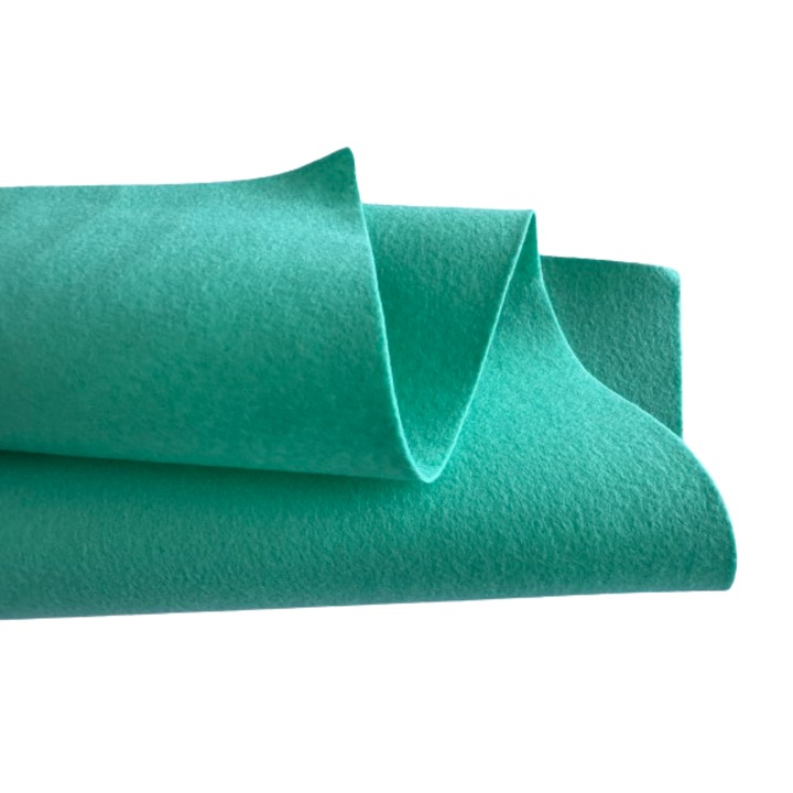 Fetru, pasla moale 1mm 50X55cm, turcoaz deschis