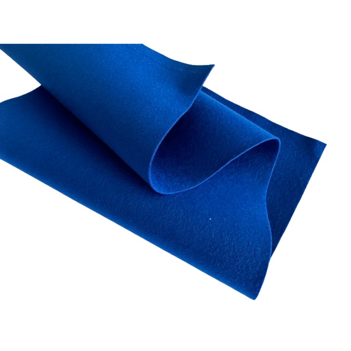 Fetru, pasla moale 1mm 25X55cm, albastru inchis