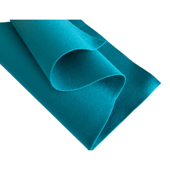 Fetru, pasla moale 1mm 25X55cm, albastru deschis