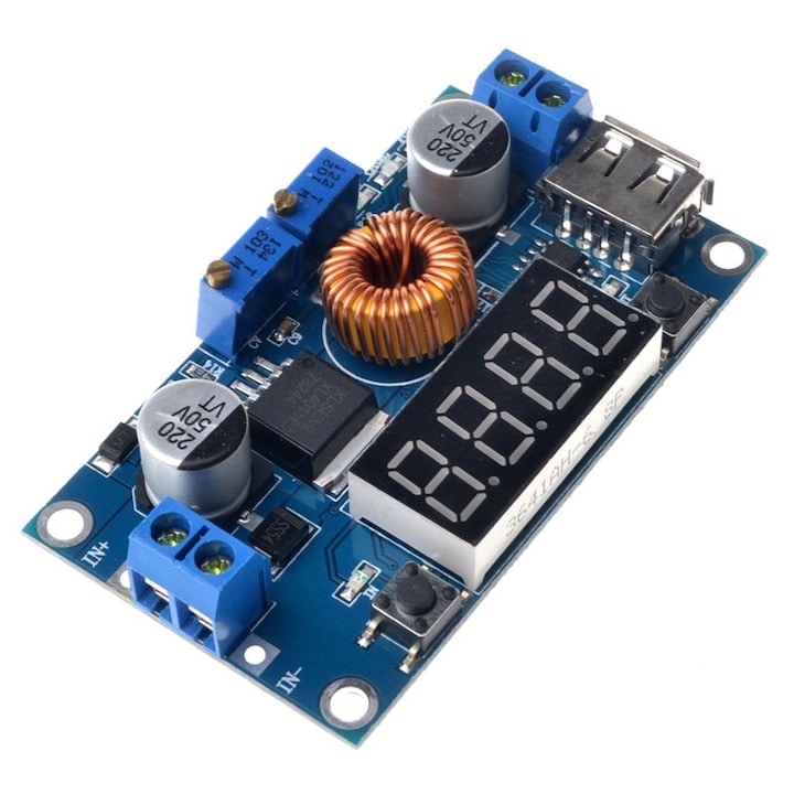 DC-DC регулатор, общ, 5A, 1.25V-36V, 68.2x38.8x15mm