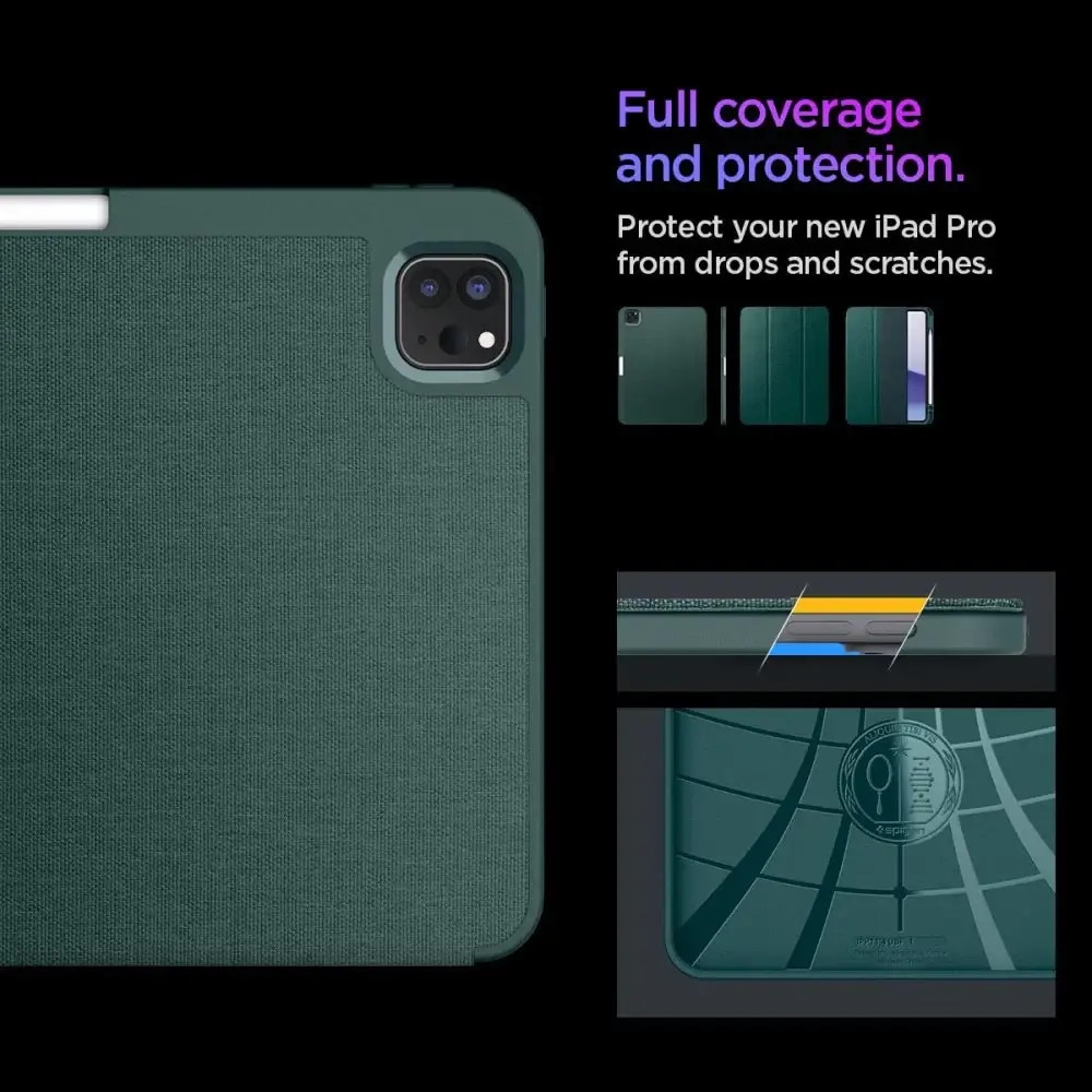 Husa pentru iPad Pro 11 (2024) - Spigen Urban Fit - Midnight Green