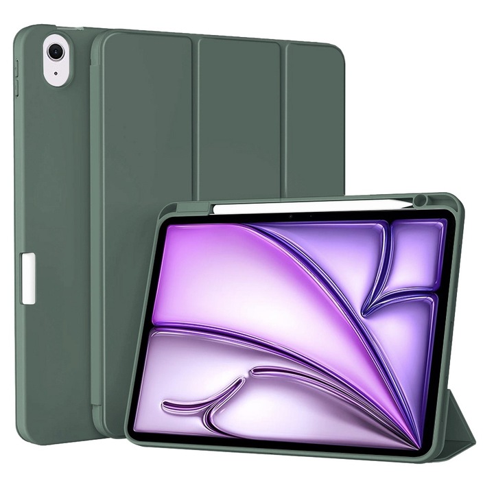 Калъф fixGuard Flex Trifold, Pencil Holder за iPad Air 11 (2024) - Green