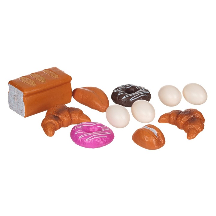 Set Alimente Jucarie, Mic Dejun, 11 piese, Brandy, Plastic