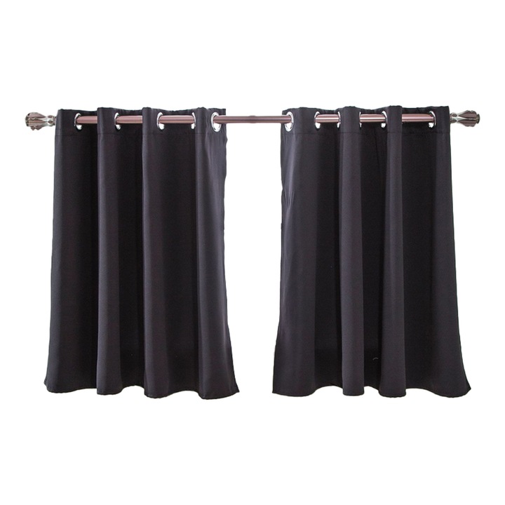 Hőszigetelő blackout függönyök, OEM, fekete, 140x220cm