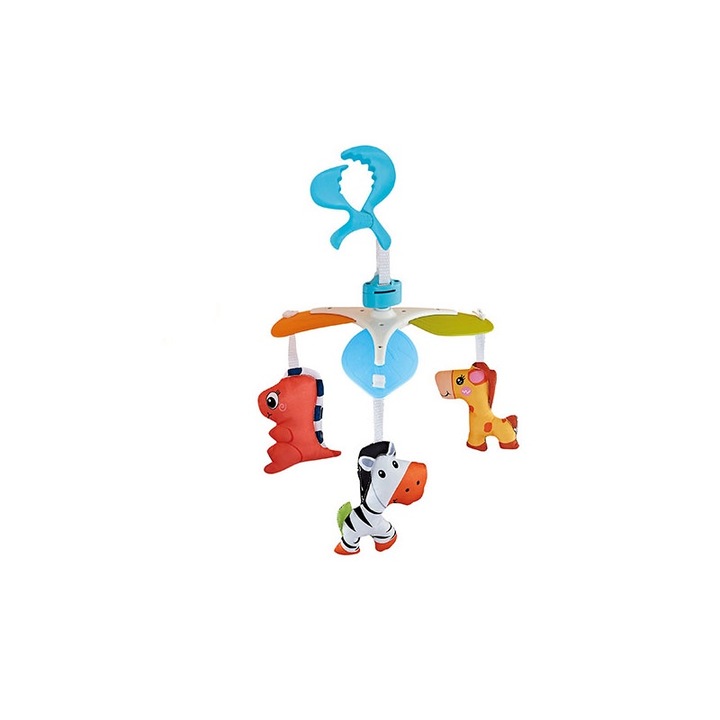 Vicces zenés babaágy körhinta 3 állattal, Yupy®