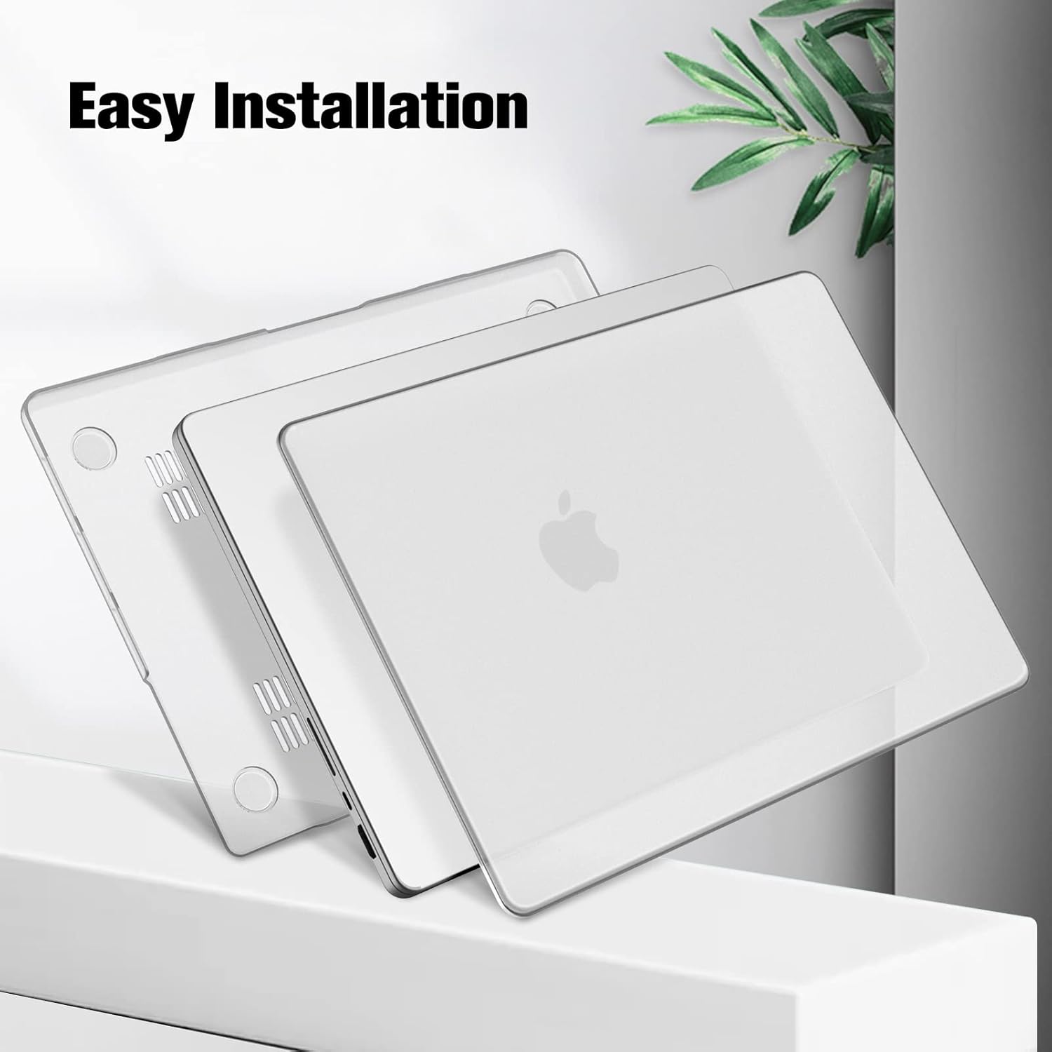 Carcasa pentru Macbook Pro 14 inch (2023/2022/2021) M1 / M2 / M3 Pro / Max Hard Shell Frost transparent mat