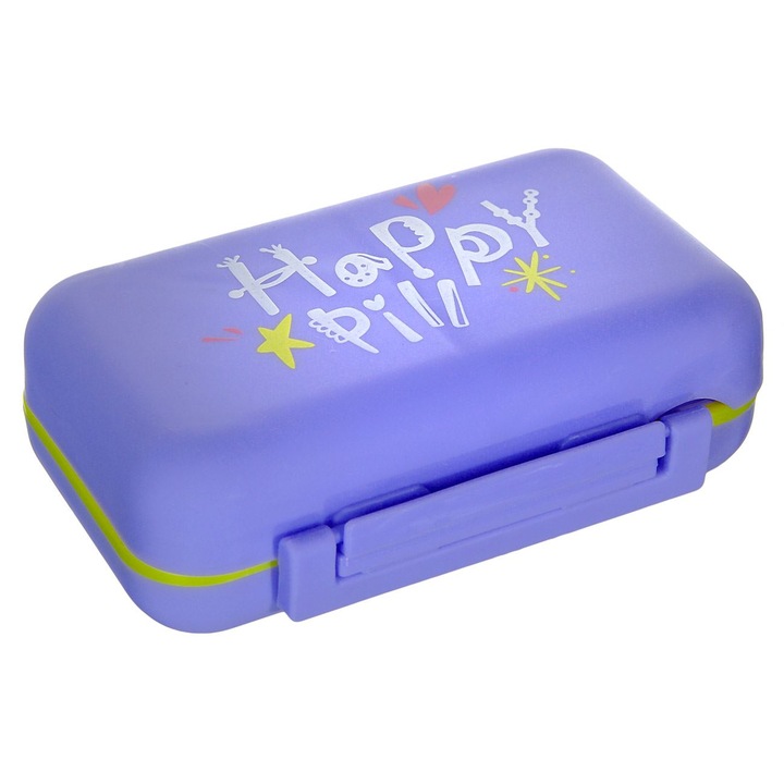 Кутия за съхранение на хапчета, DecorCasa, 10x7 см