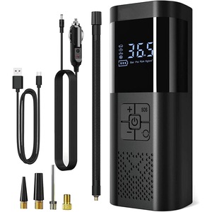 Compresor de Aer Portabil Digital cu Afisaj LED - Pompa de Anvelope Auto, Biciclete si Mingi, 0-150 PSI, Reincarcabil USB, Usor de Utilizat, Design Compact si Portabil, Ideal pentru Orice Situatie de Urgenta, Afiseaza Presiunea Exacta