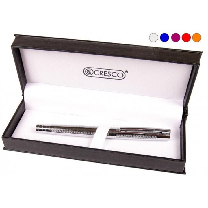 Set stilou si pix Cresco Elegant, mix culori, in etui