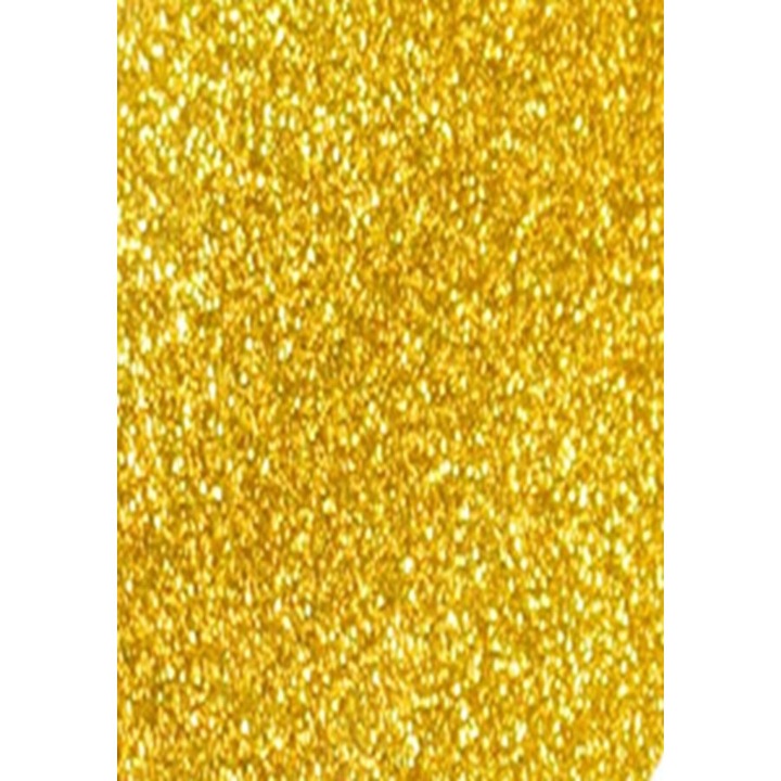 Folie Vinil Siser Glitter P.S. Film HTV, 20x30 cm, Culoare Gold