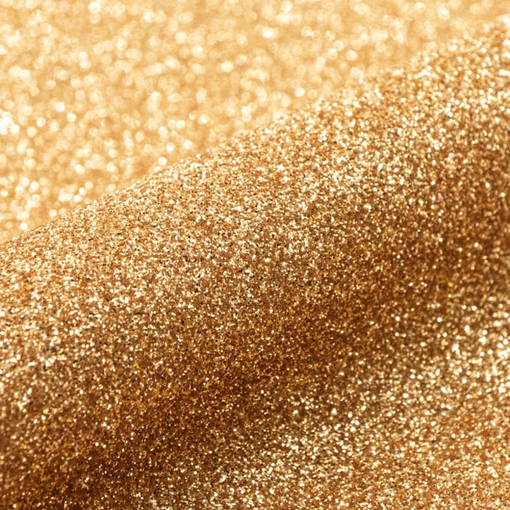 Folie Vinil Siser Glitter P.S. Film HTV, 20x30 cm, Culoare Old Gold