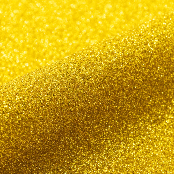 Folie Vinil Siser Glitter P.S. Film HTV, 20x30 cm, Culoare 14-K Gold