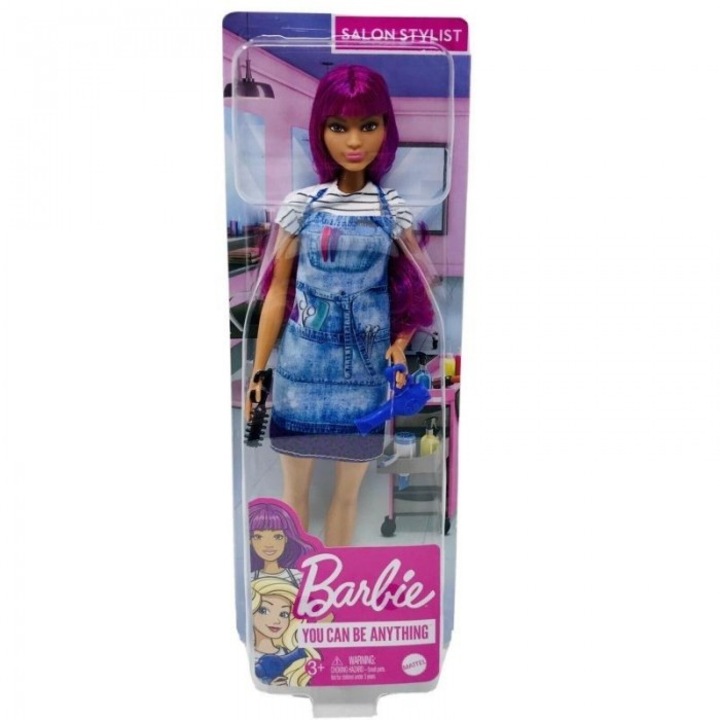 Кукла Barbie Hairdresser Career, Mattel, пластмаса, 3+, 330x120x50 мм, многоцветна